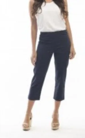 Navy Bangalene capri pant