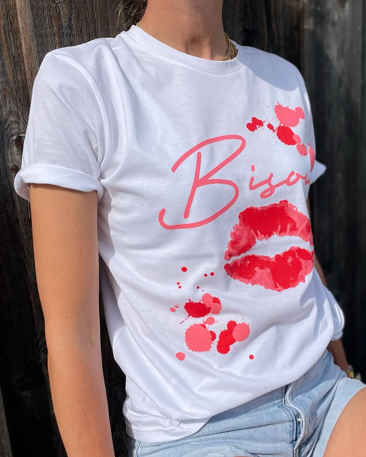 Limitiertes Organic Cotton T-Shirt “Bisou”