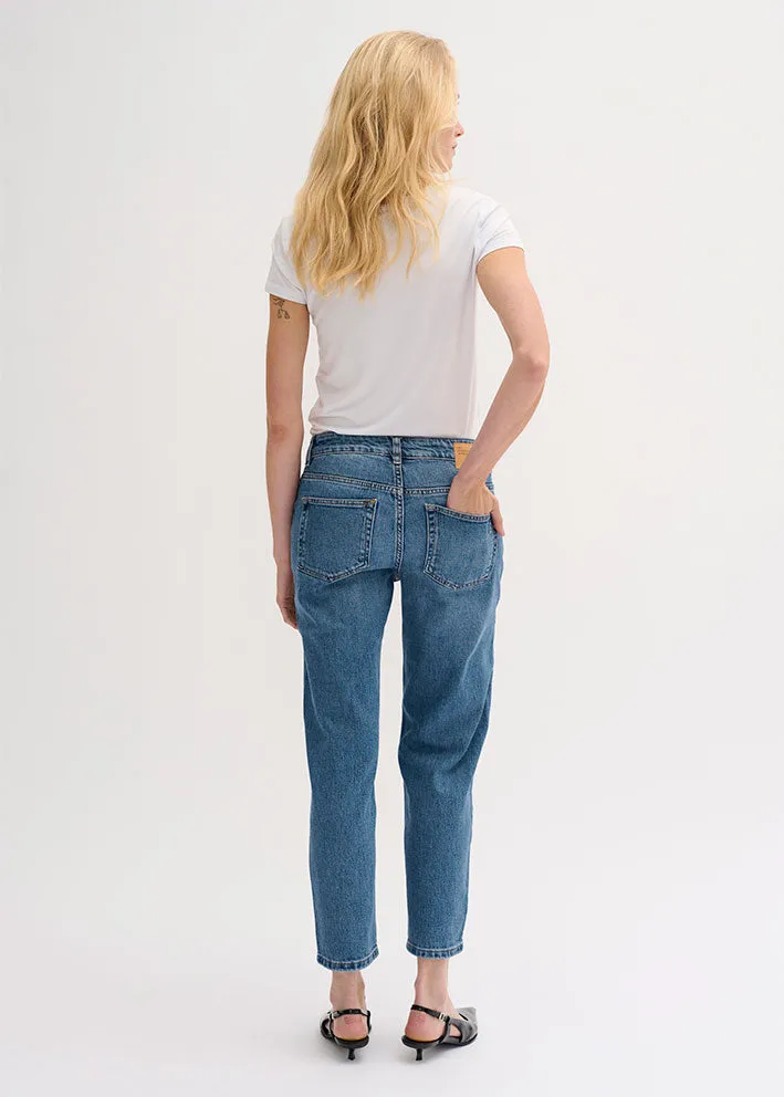 My Essential Wardrobe The Mommy Jeans - Medium Blue Retro Wash