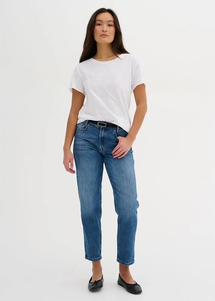 My Essential Wardrobe The Mommy Jeans - Medium Blue Retro Wash