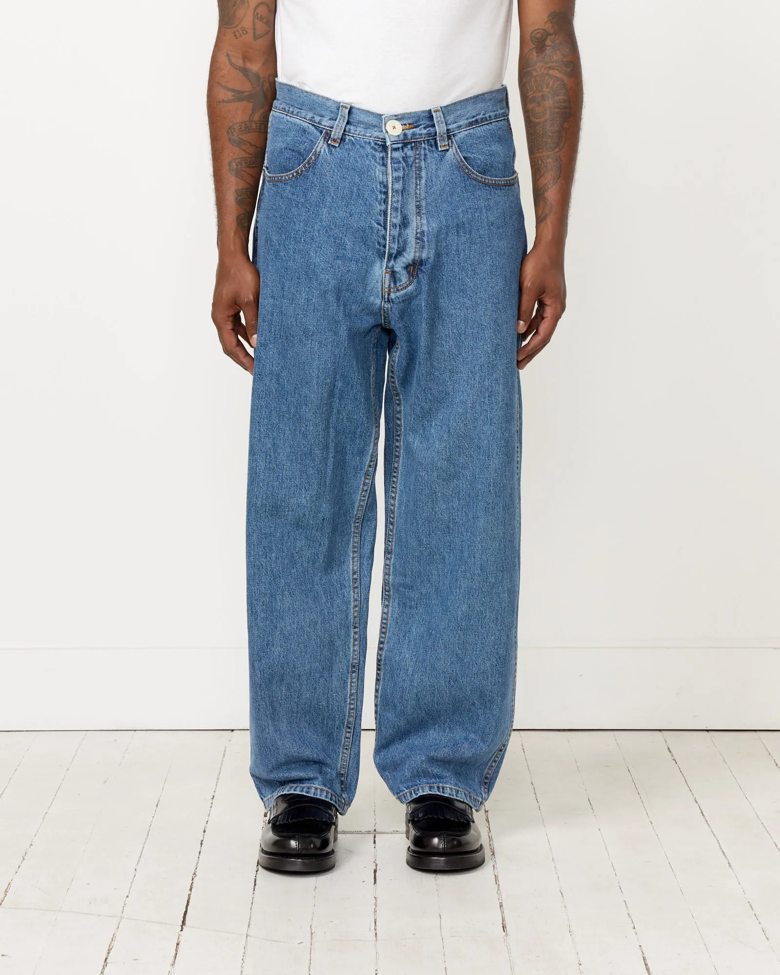 California Wide Pant in Cowboy Blue