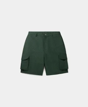 Pine Green Benji Monogram Cargo Shorts