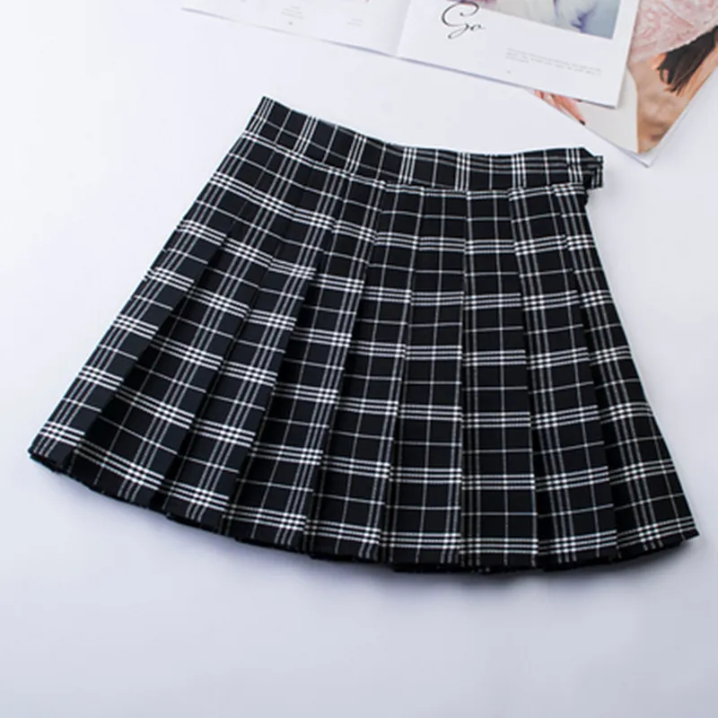 Kawaii Plaid Pleated Skirt AD11974