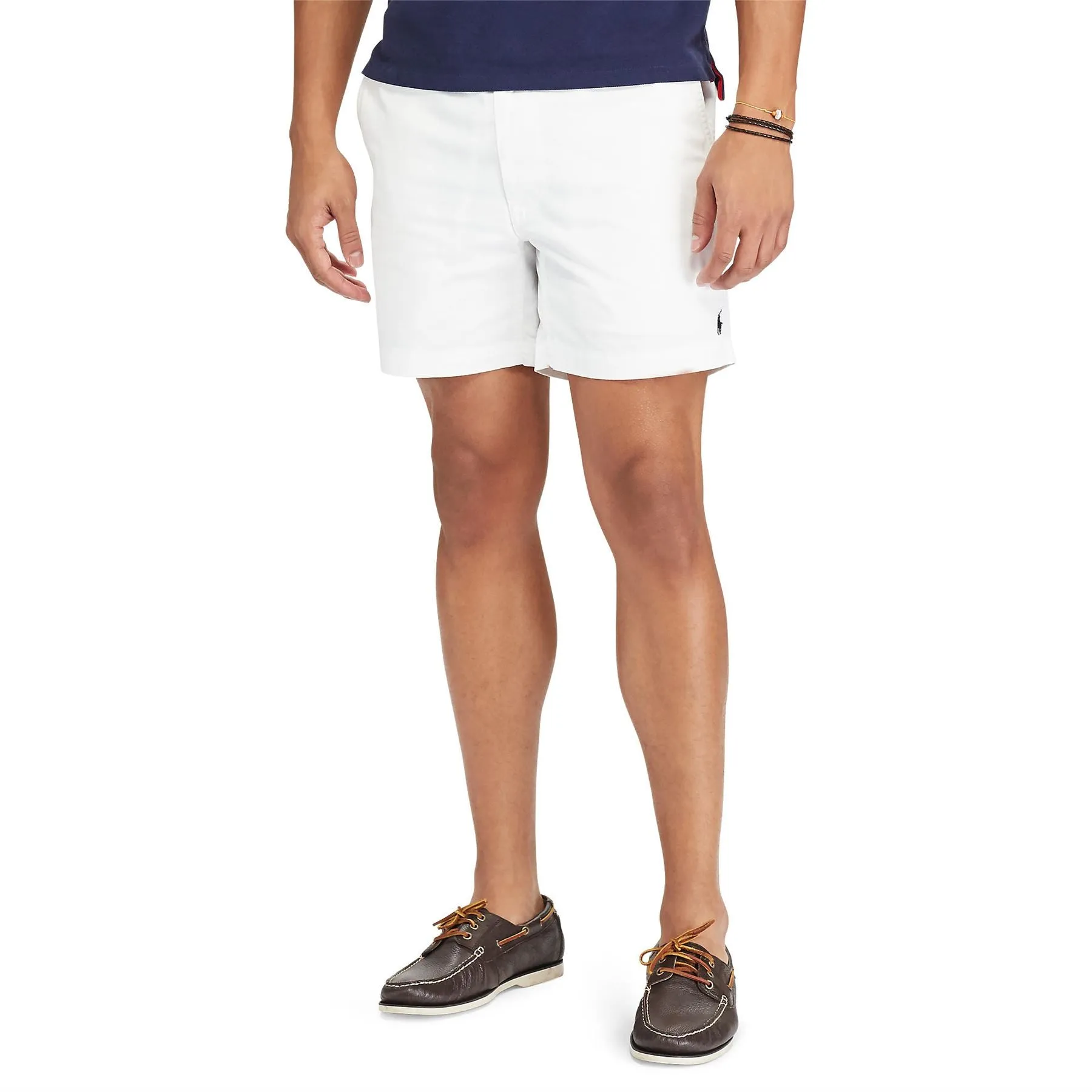 Polo Golf Classic Fit Cotton Knit Prepster Shorts White - SU24