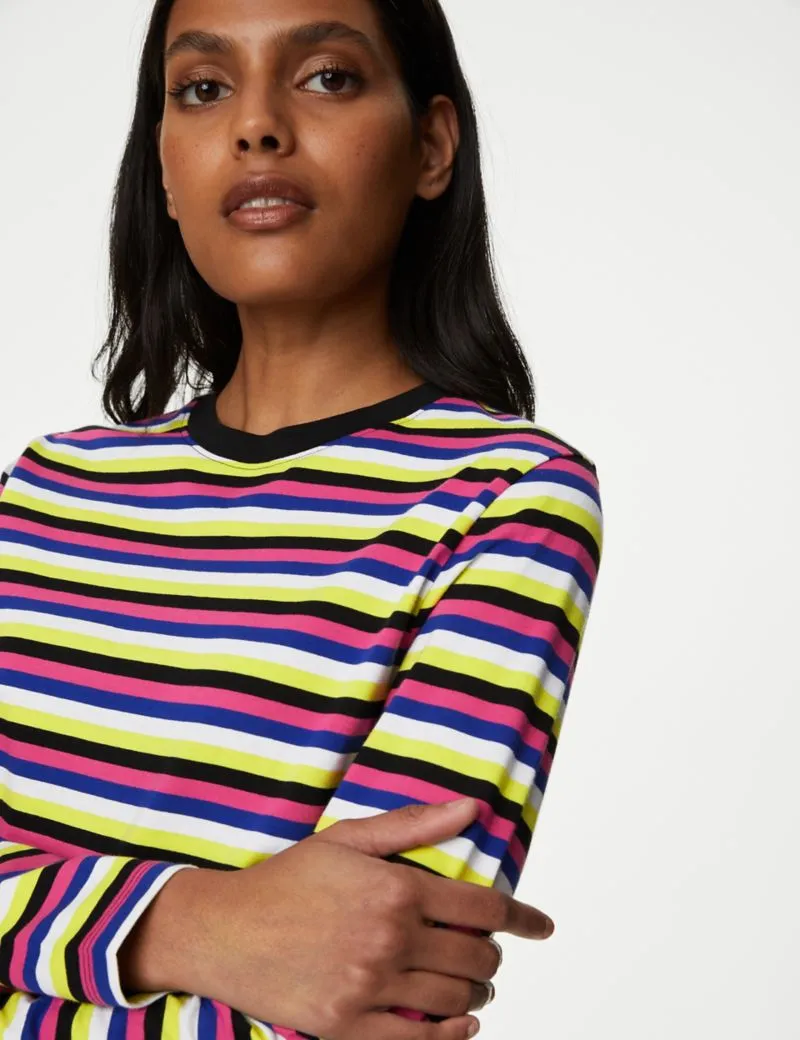 Pure Cotton Striped Everyday Fit Top