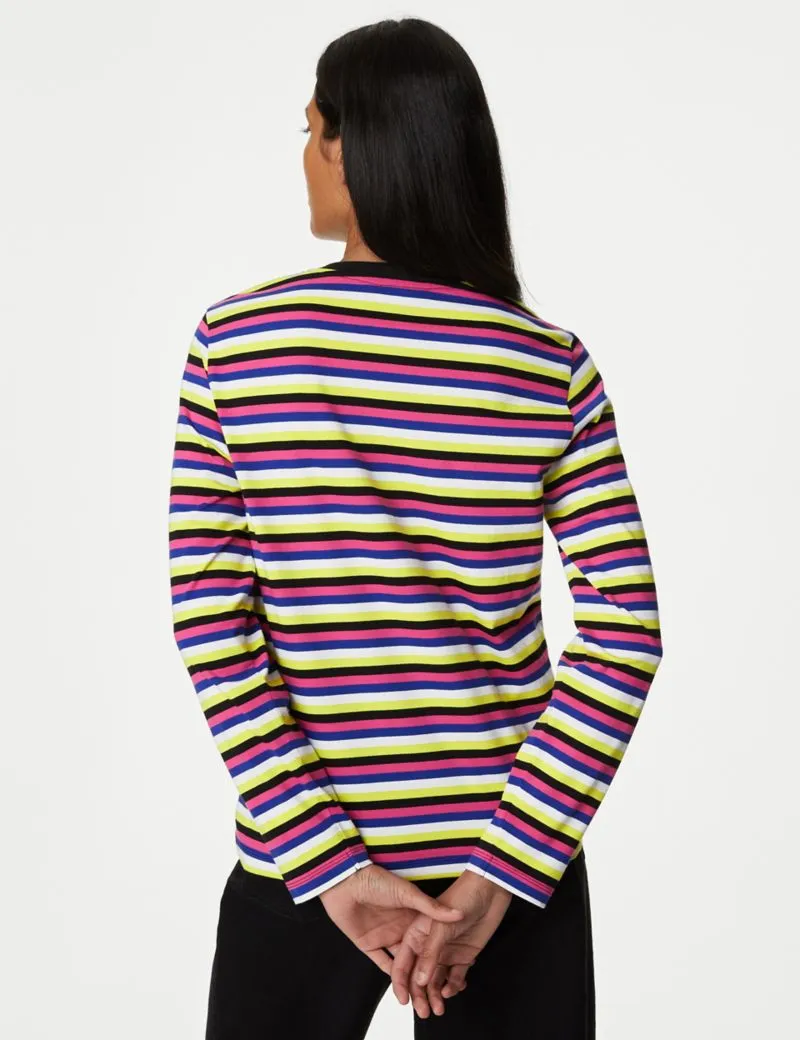 Pure Cotton Striped Everyday Fit Top