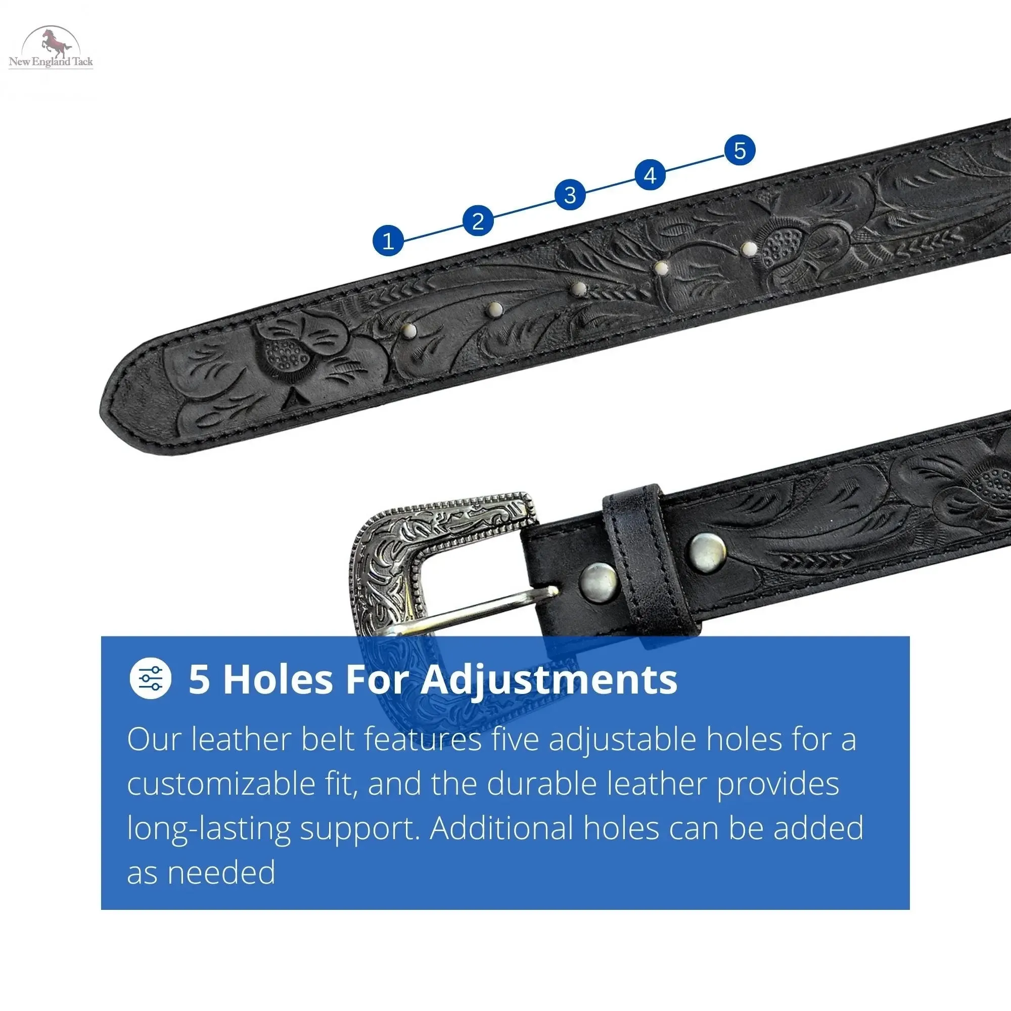 Resistance Full Grain Western Engraved Leather Belt Strap, 1-1/2" Wide Western Belt Leather Strap Floral Tooled Leather Belt Strap