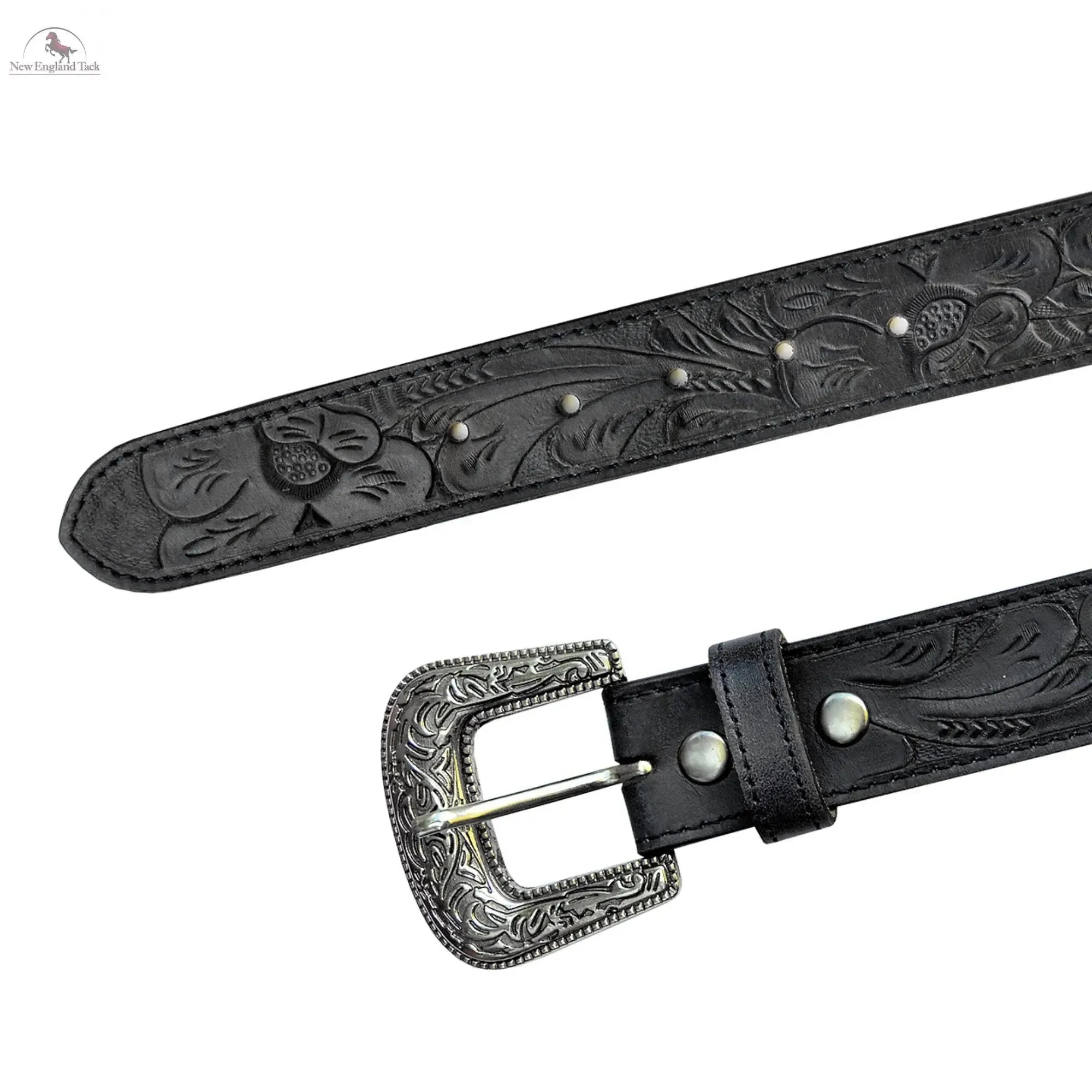 Resistance Full Grain Western Engraved Leather Belt Strap, 1-1/2" Wide Western Belt Leather Strap Floral Tooled Leather Belt Strap