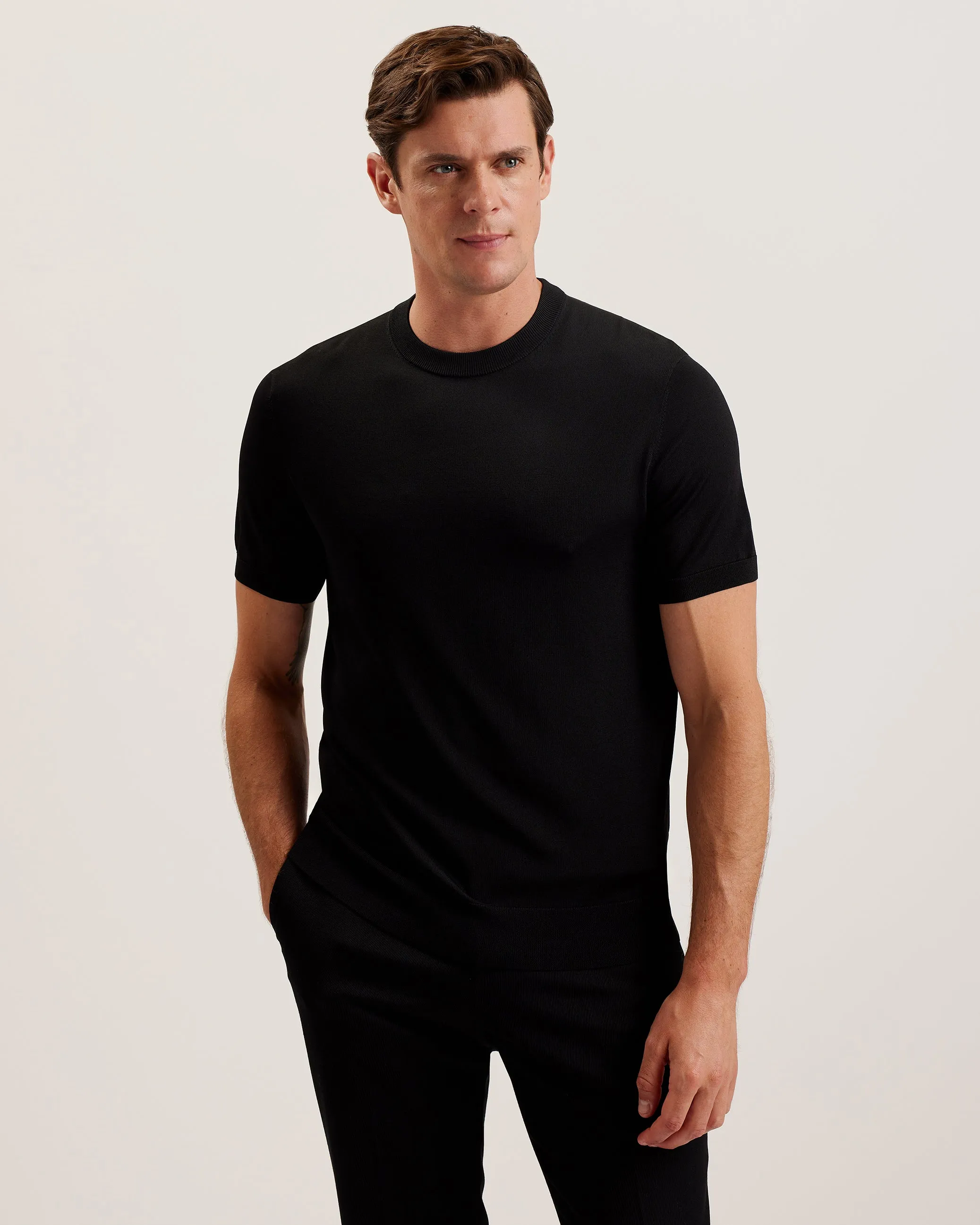 Reyon Ss Rayon T-Shirt Black