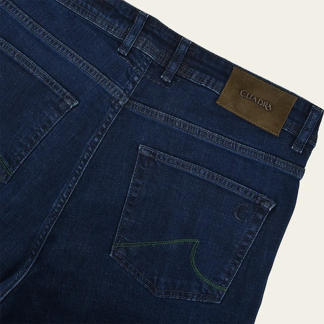 Ultimate Comfort Stretch Denim Jeans for Men - Cuadra Denim in Navy Blue (Style J300436)