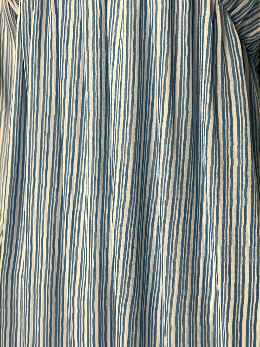 Size M - M.i.h Jeans Blue and White Stripe Silk Dress