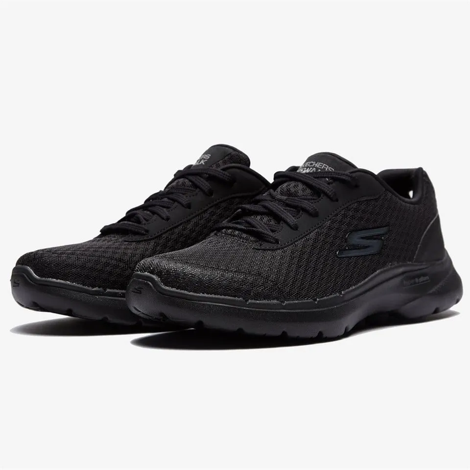 SKECHERS WOMEN'S SKECHERS GOWALK 6 TRIPLE BLACK WALKING SHOE