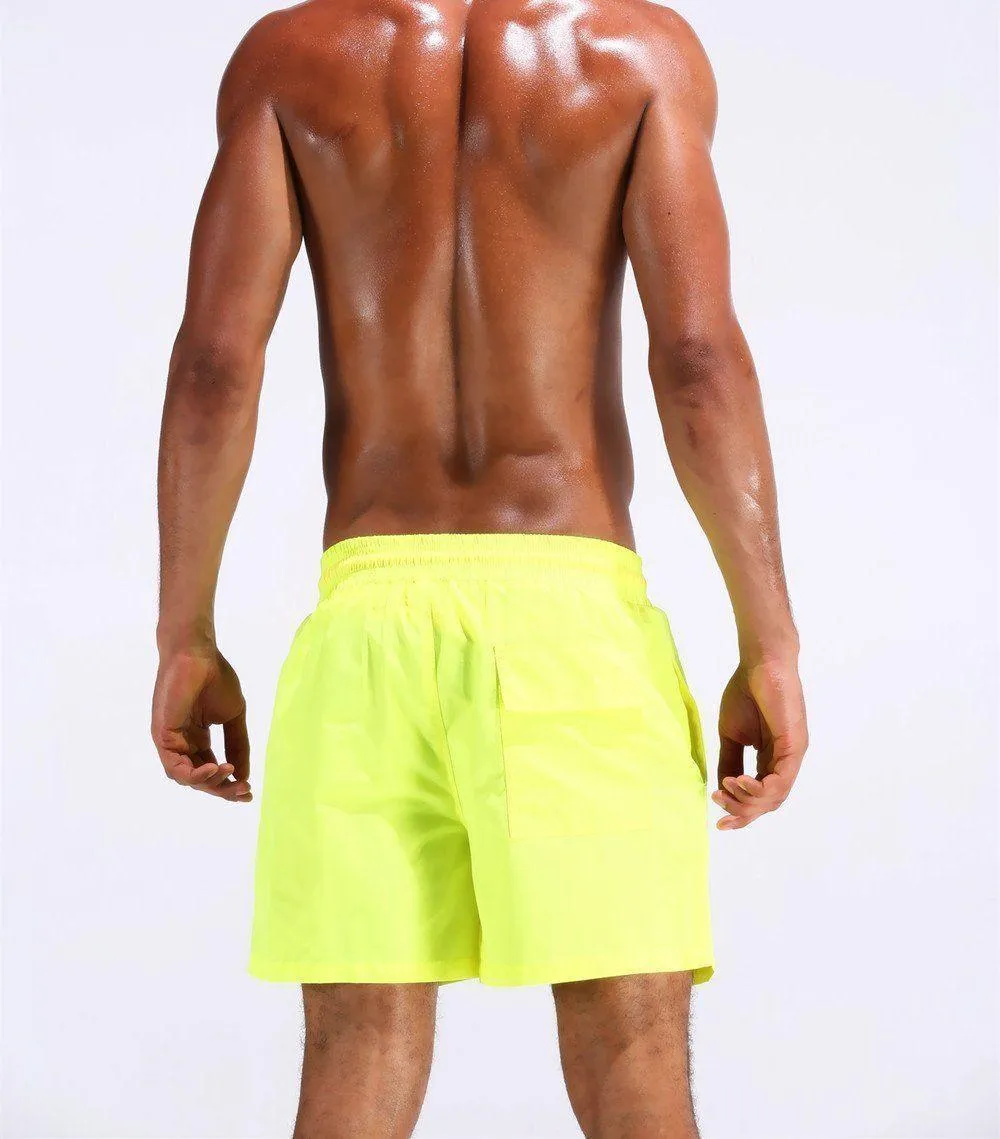 Drawstring Men Beach Shorts