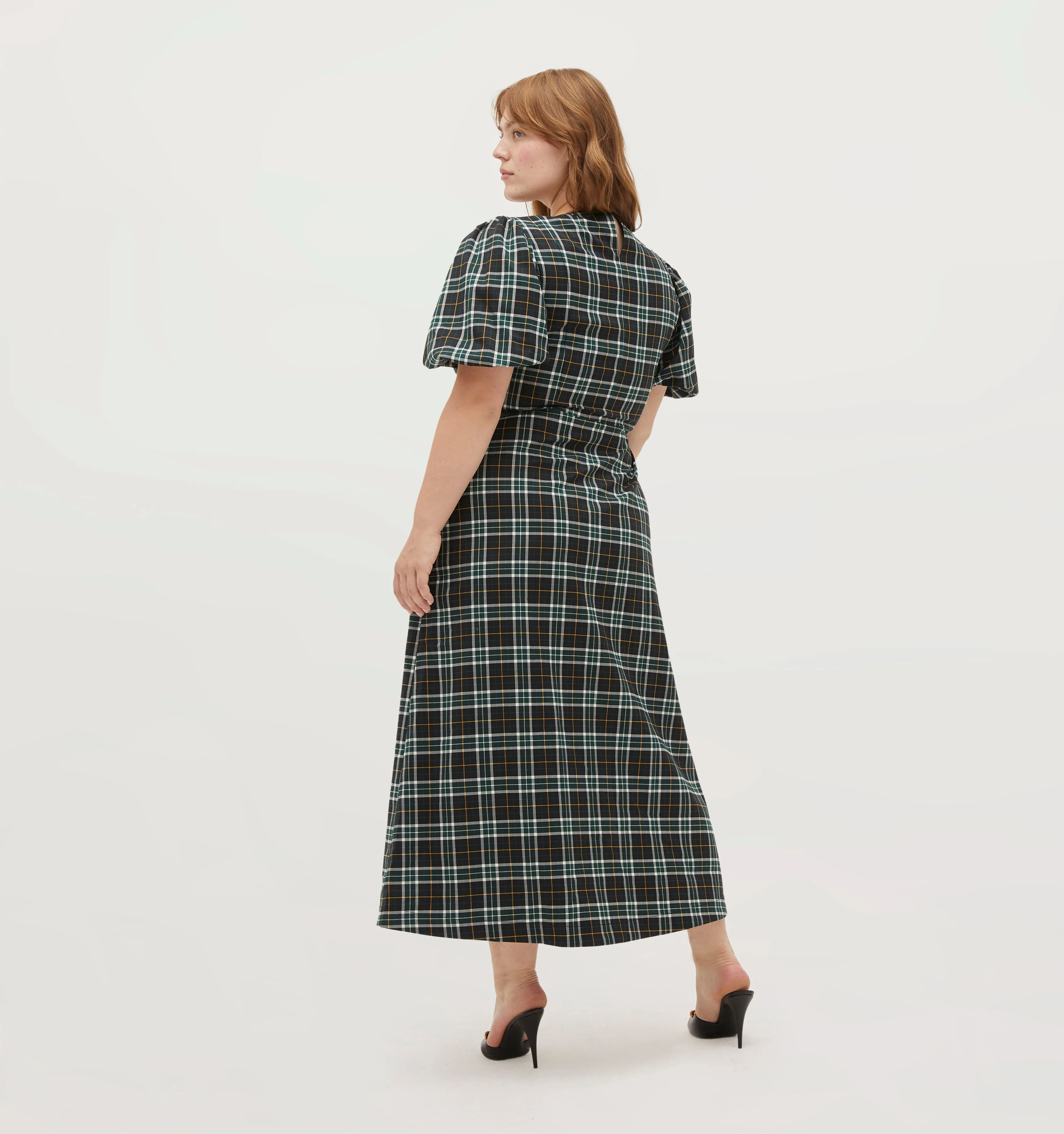 The Constance Dress - Green Wallace Plaid