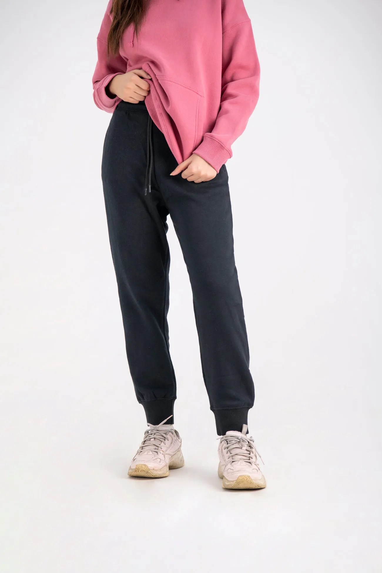 High waist jogging trousers