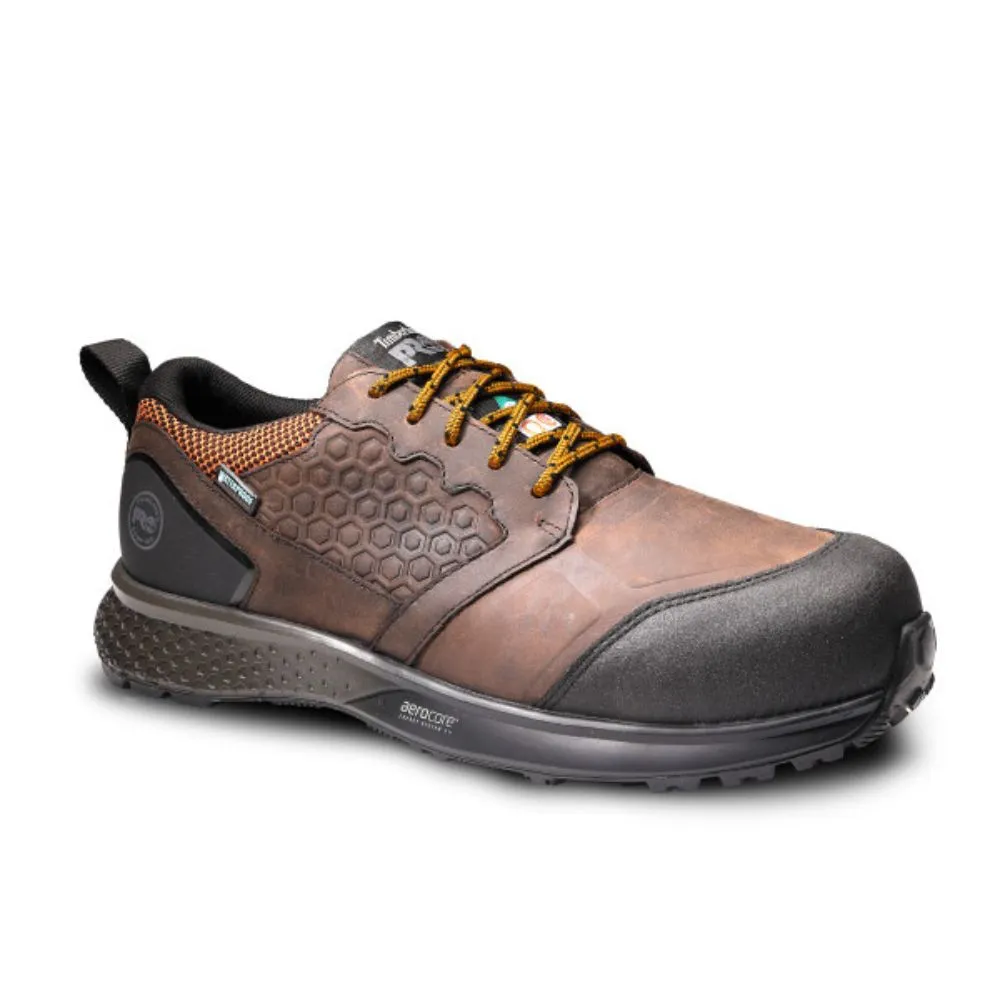 Timberland PRO Reaxion Men's WP Athletic Composite Toe Work Shoe TB0A5QBT214 - Brown