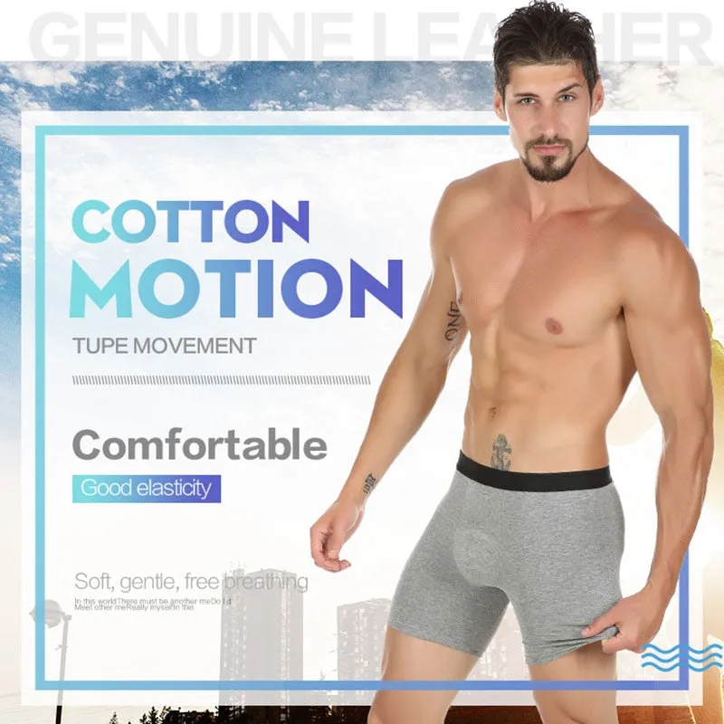 Sexy Men Underwear Cotton Wear-resistant leg Boxers Shorts