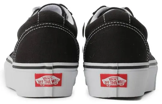 VANS WOMEN'S WARD PLATFORM BLACK/WHITE SHOES