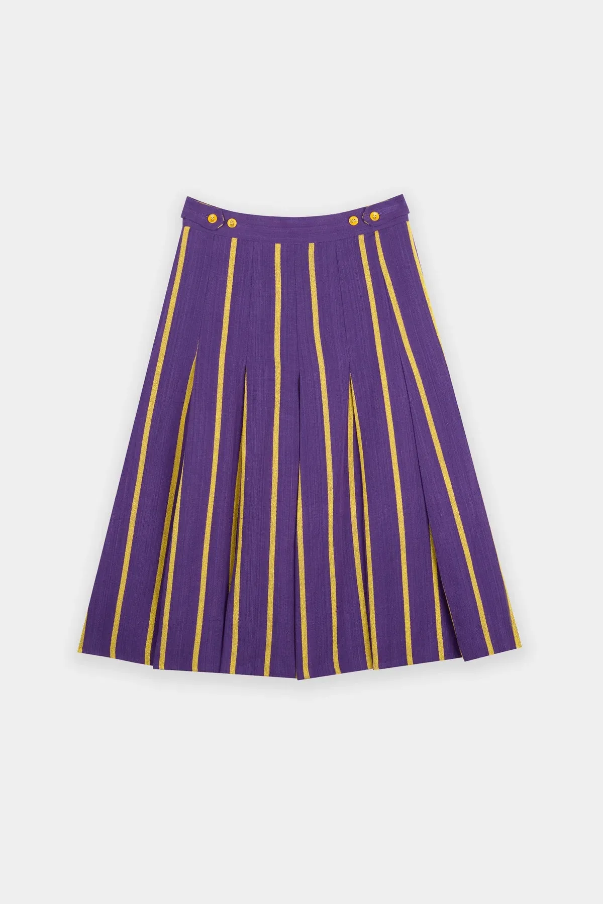 Izzy III High Waist Unisex Skirt - Purple/Yellow