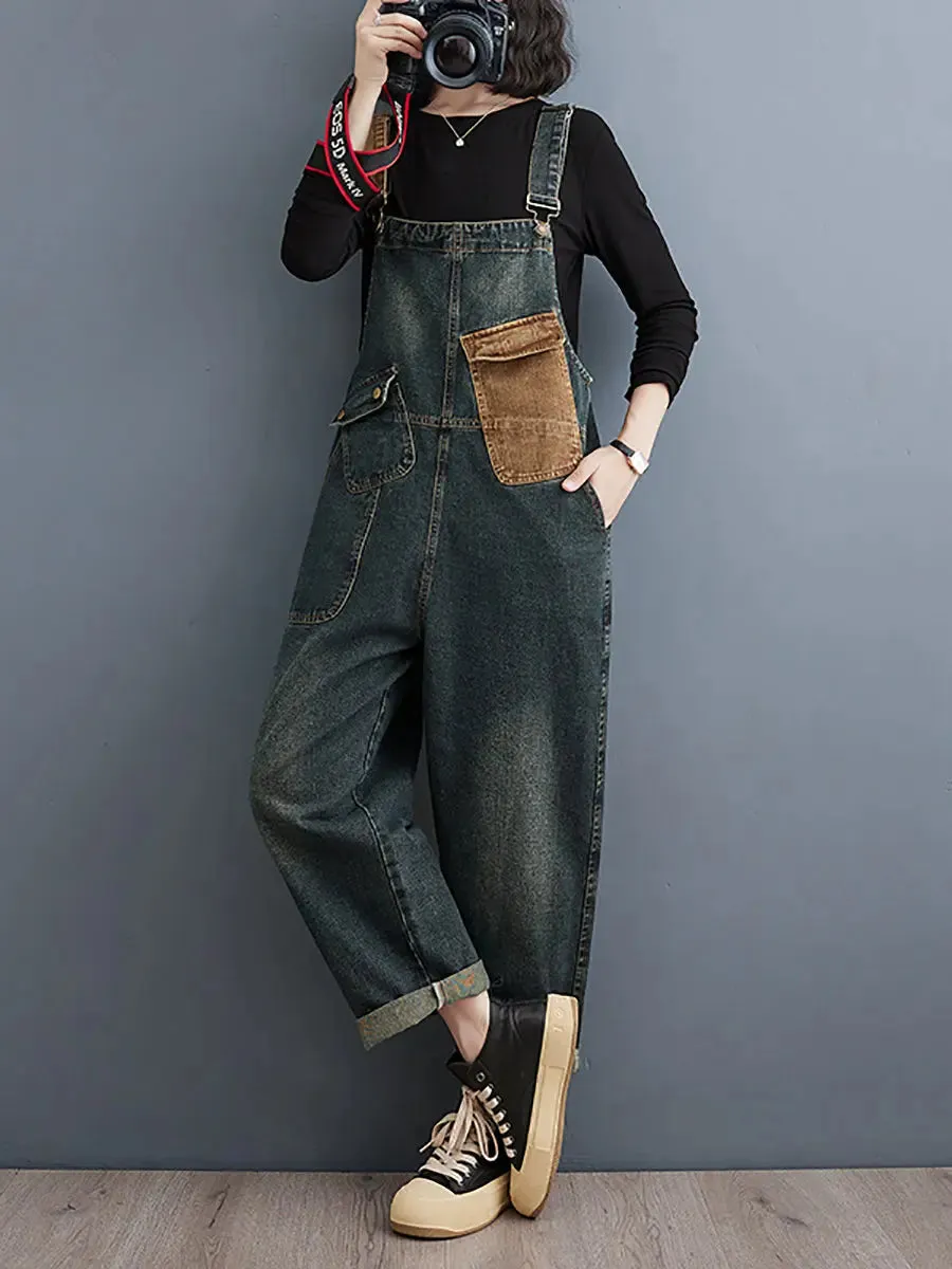 Women Denim Loose Jumpsuits