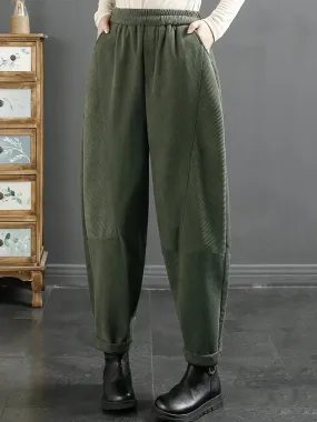 Women Plush Warm Harem Pants