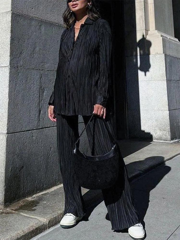 Pleated Oversized Pants